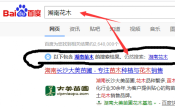 通過百度，我才發現湖南再無花木